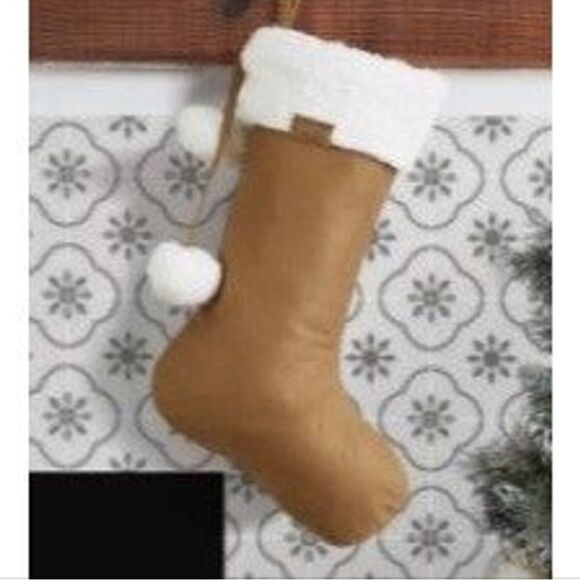 Koolaburra by UGG Koolaburra Holiday Stocking Christmas Stocking Brown & White - Picture 13 of 14